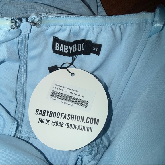 Babyboo Fashion Demi Maxi Dress - Baby Blue Size XS - Picture 5 of 8